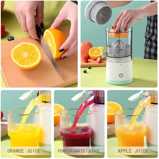 Pulpo: USB Rechargeable Electric Citrus Juicer – Portable Lemon & Orange Squeezer with High Juice Yield, 45W Motor & Easy Travel Design for Fresh Juice On-the-Go