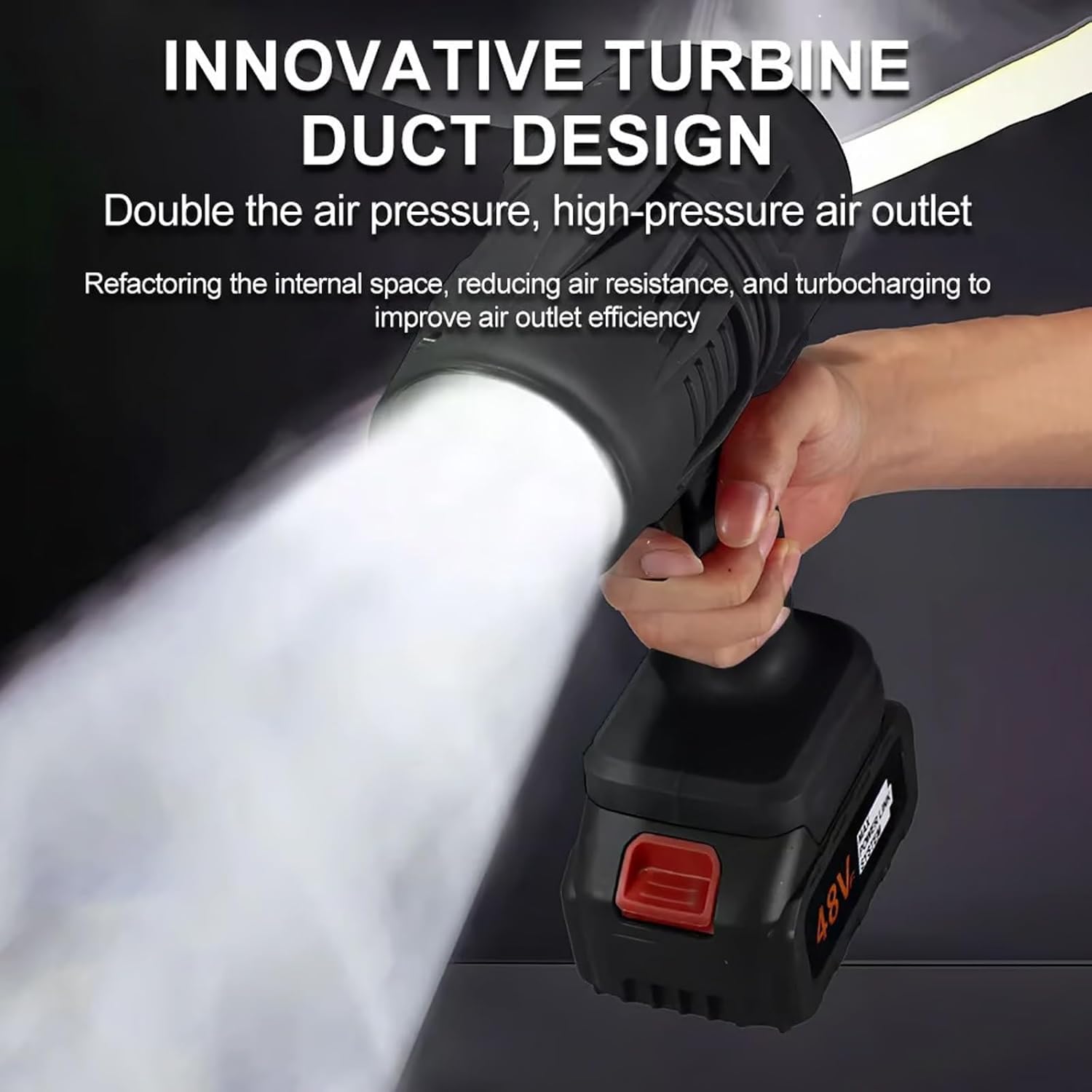 Blowee: Cordless Turbo Jet Blower, Powerful Portable Air Duster for Car Drying, Home Cleaning & Leaf Blowing