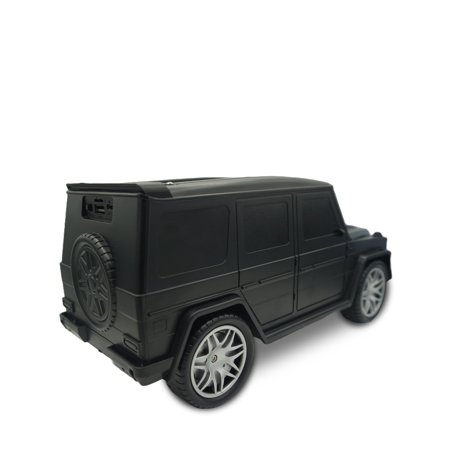 BassWagon: Rugged G Wagon Inspired Design Big Size Solar-Powered Bluetooth Speaker with Portable Wireless Speaker with Flashlight, USB, FM Radio & Outdoor-Friendly Build (colour may vary)