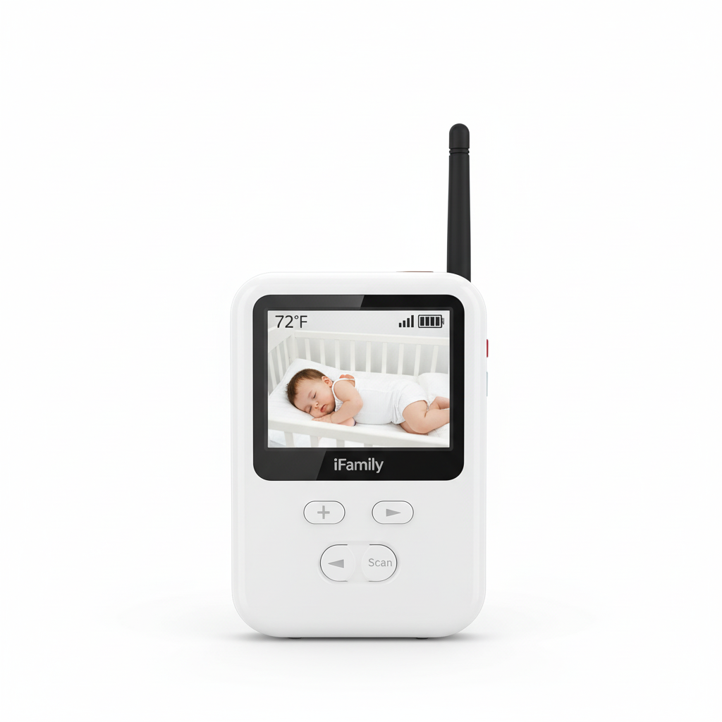 iFamily Video Baby Monitor with Pan-Tilt-Zoom Camera & 3.5" Screen