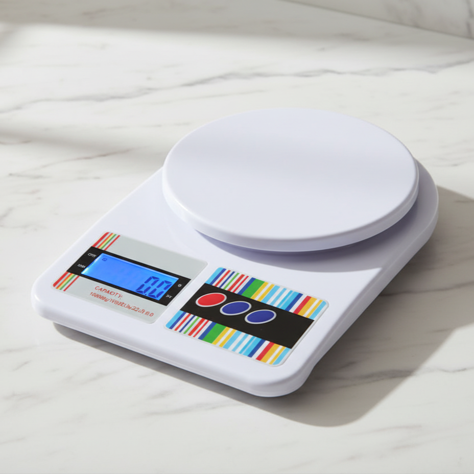 Electronic Food Weighing Scale 1g/10kg Capacity - Multifunctional Kitchen Tool