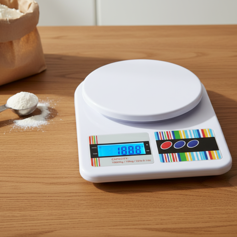Electronic Food Weighing Scale 1g/10kg Capacity - Multifunctional Kitchen Tool